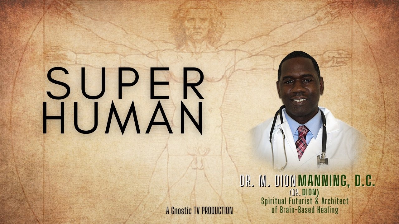 Dr Dion — Super Human presentation banner